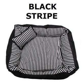 Black-stripes-dog-bed