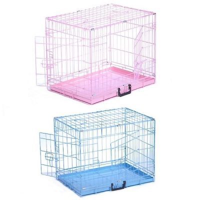 Dog Cage - Blue / Pink