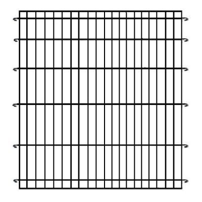 Dog Cage Divider - Black