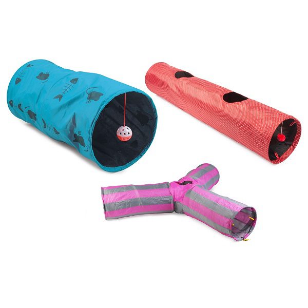 Ancol Cat Play Tunnel - Interactive Activity Toy - HugglePets