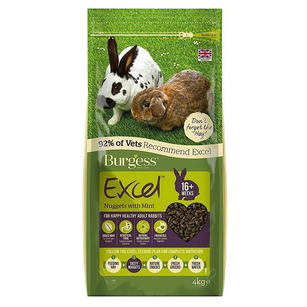 Burgess Excel Adult Rabbit Mint Nuggets 4kg