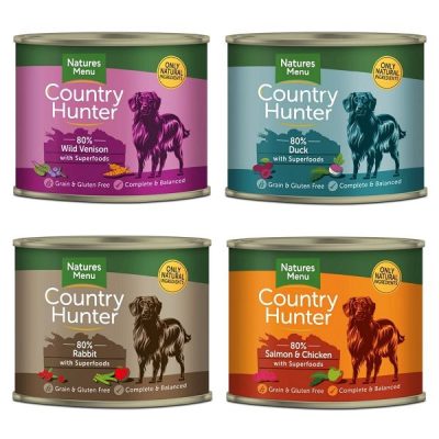 Natures Menu Country Hunter Wet Dog Food 600g Cans
