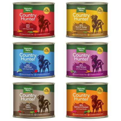 Natures Menu Country Hunter Wet Dog Food 600g Cans