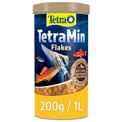 TetraMin Fish Flake Food 200g 1L - HugglePets