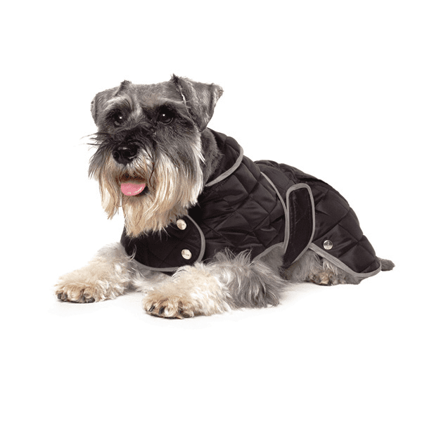 Ancol Black Quilt Dog Coat