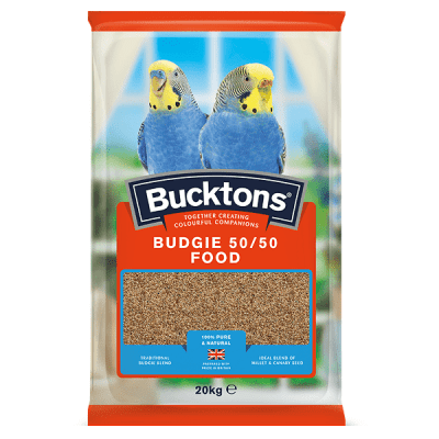 Bucktons Budgie 50/50 Bird Food 20kg