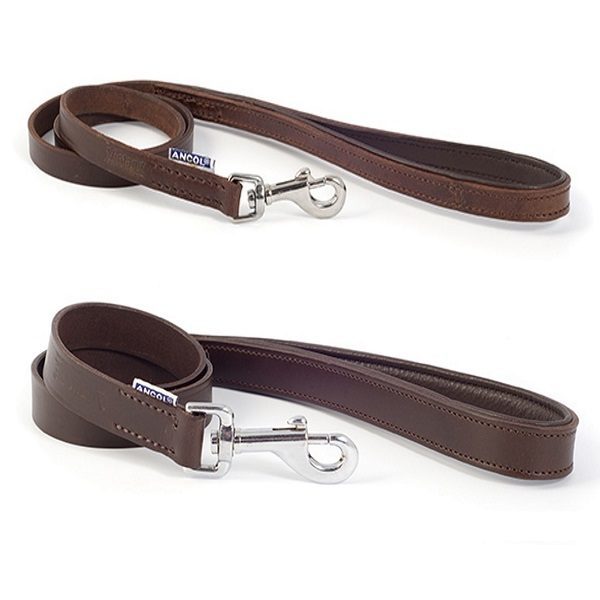 Ancol Vintage Leather Padded Dog Lead