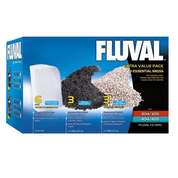 Fluval Extra Value Essential Media Pack 305/405, 306/406