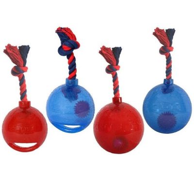 Zeus Spark LED Tug Ball Toy with Rope