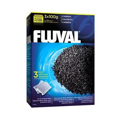 Fluval Activated Carbon Nylon Bag - 3 x 100g