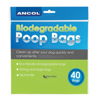 Ancol Biodegradable Flat Pack Dog Poop Bags