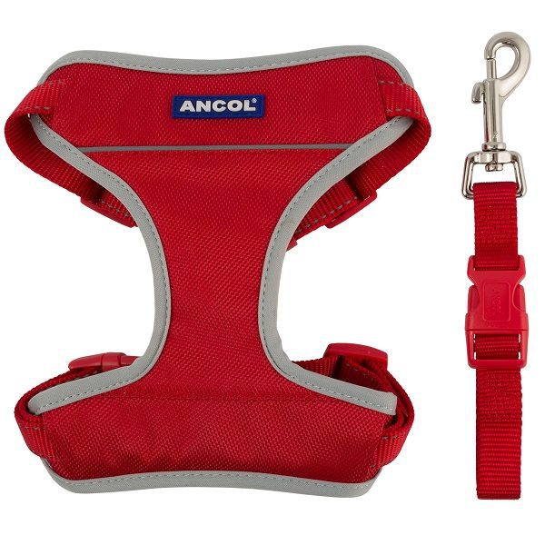 Ancol Travel & Exercise Harness - Red
