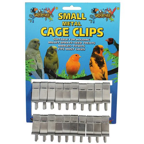 Lazy Bones Small Metal Cage Clips