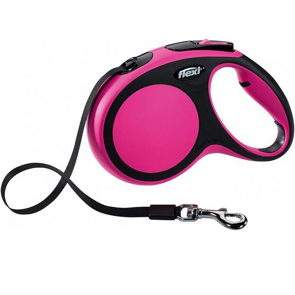 Flexi Comfort Tape Retractable Dog Lead - Pink