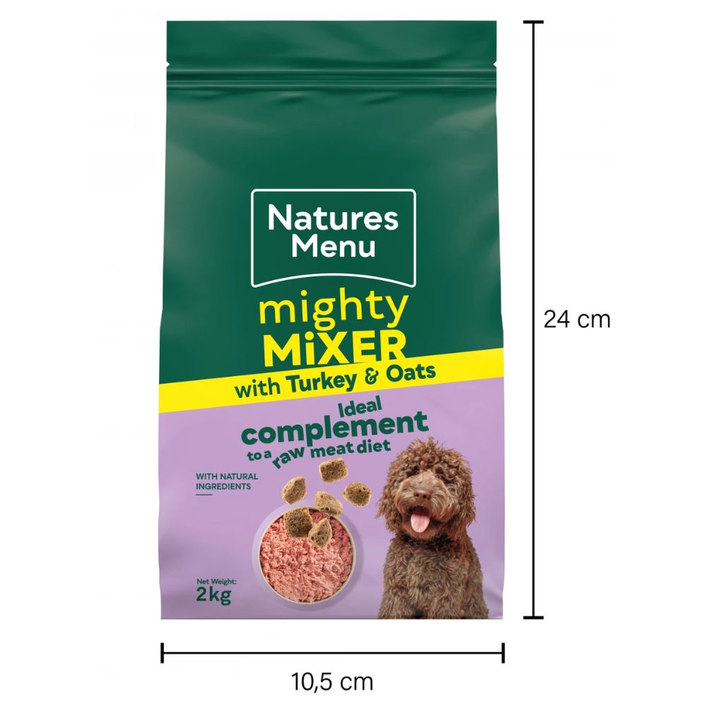 Natures Menu Mighty Mixer Turkey & Oats - Dog - HugglePets