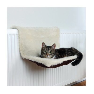 Trixie Long-Haired Plush/Suede Radiator Cat Bed