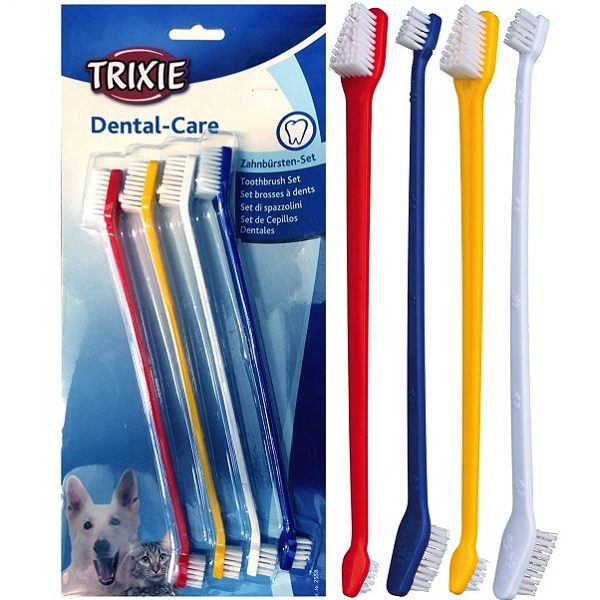 Trixie Double Sided Toothbrush 4pk