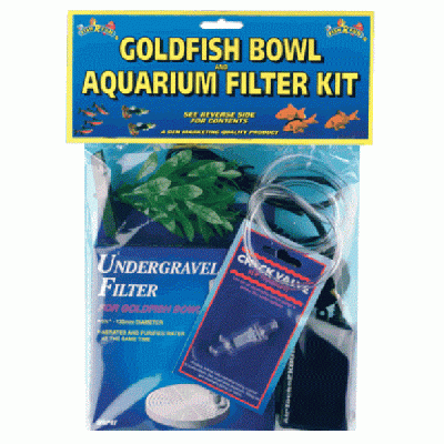 Fish 'R' Fun Goldfish Bowl Aquarium Large Filter Kit
