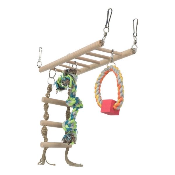 Trixie Suspension Bridge with Toys