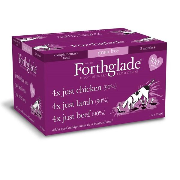 Forthglade Just 90% Grain Free Dog Food 12 x 395g