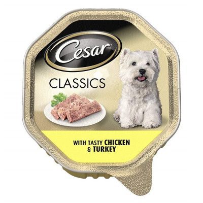 Cesar Classic Tender Chicken & Turkey Dog Tray 150g