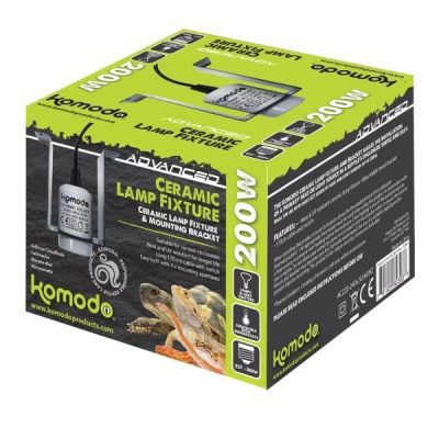 Komodo Ceramic ES Lamp Fixture & Mounting Bracket