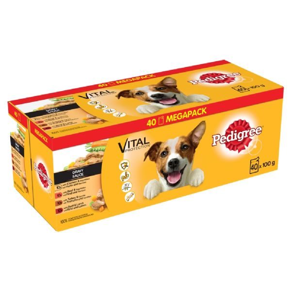 Pedigree Pouch Mixed Selection in Gravy 40 x 100g