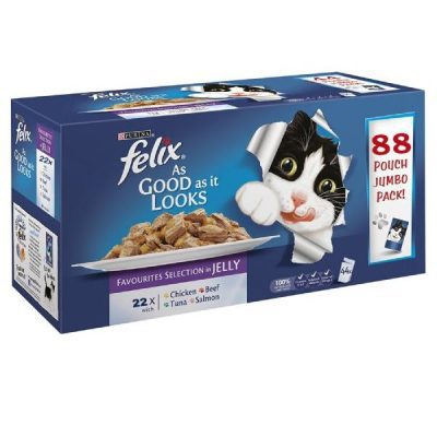 Felix Cat AGAIL Jelly Favourites Selection 88 x 100g