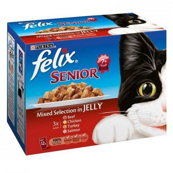 Felix Senior Mixed Selection Jelly Chunks 12 x 100g