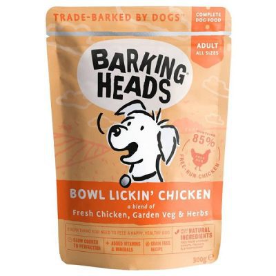 Barking Heads Bowl Lickin' Chicken 300g Pouch