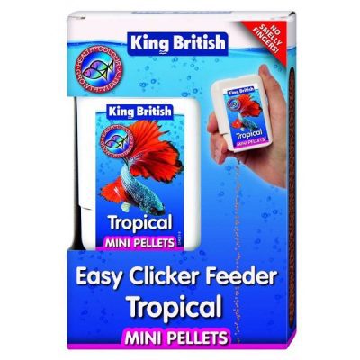King British Tropical Fish Mini Pellet Easy Clicker Feeder 30g