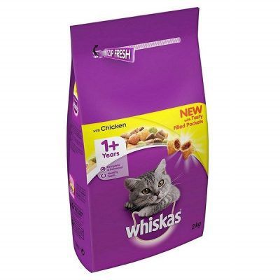 Whiskas 1+ Complete Dry Chicken Cat Food 2kg