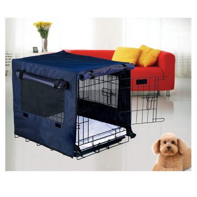 HugglePets Dog Cage Cover - Blue