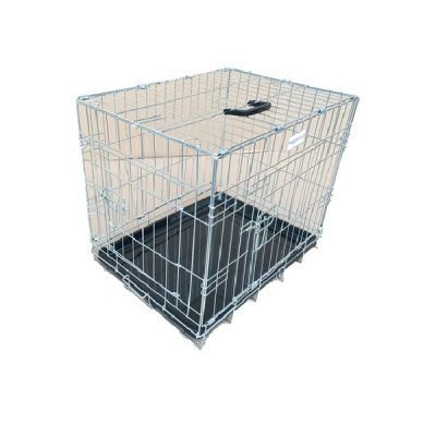 HugglePets Dog Cage with Plastic Tray