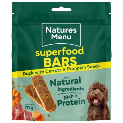 Natures Menu Country Hunter Superfood Bars Duck - HugglePets