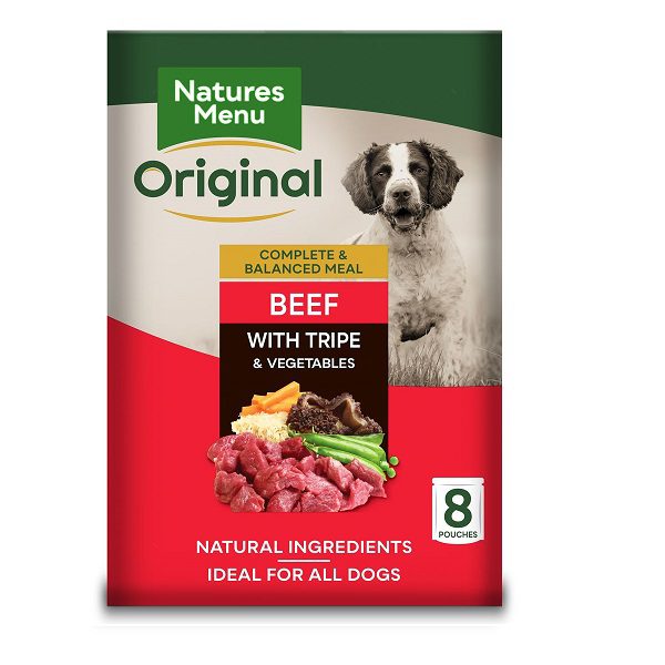 Natures Menu Adult Dog Beef & Tripe 8 x 300g - Image 3