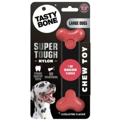 TastyBone Large Dog Nylon Bone - Bacon