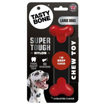 TastyBone Large Dog Nylon Bone - Beef