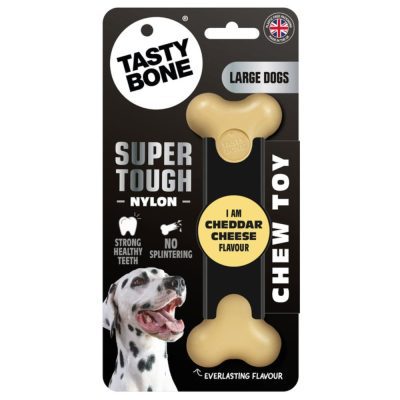 TastyBone Large Dog Nylon Bone - Cheese