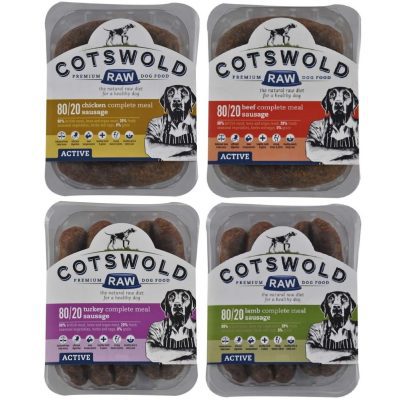 Cotswold Active 80/20 Raw Sausage Dog Food 1kg