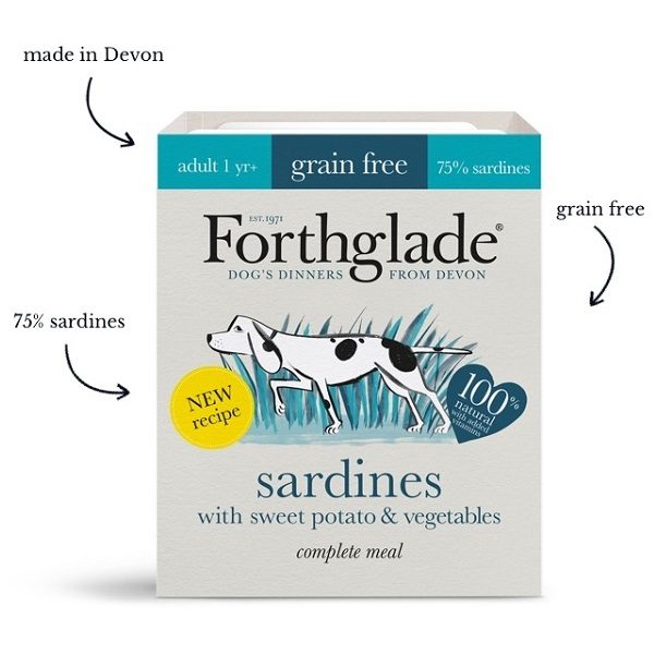 Forthglade Grain Free Adult Sardines & Sweet Potato & Veg 395g