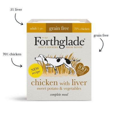 Forthglade Grain Free Chicken with Liver & Sweet Potatoes & Veg 395g