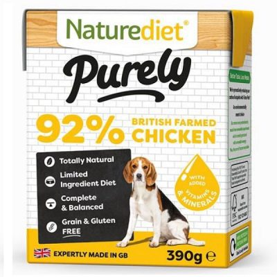 Naturediet Purely Chicken Dog Food 390g