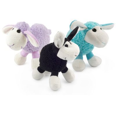 An adorable squeaking comforter toy for your pet to carry around or snuggle with.