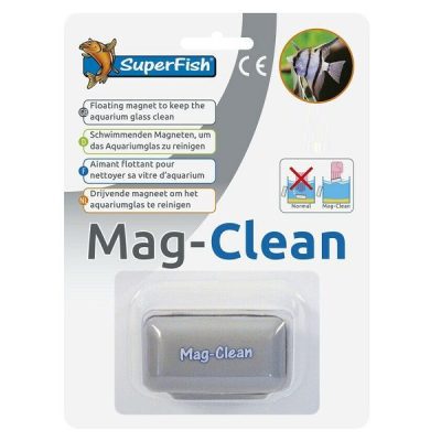 Indispensable magnet allows you to keep the aquarium glass clean without getting your hands wet.