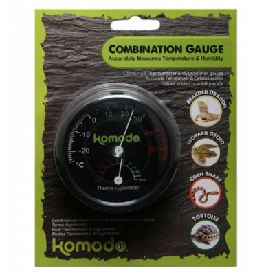 Komodo Combined Thermometer & Hygrometer Analog