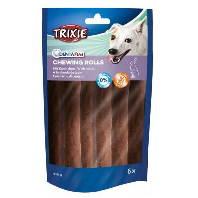 Trixie Denta Fun Rabbit Chicken Chewing Rolls