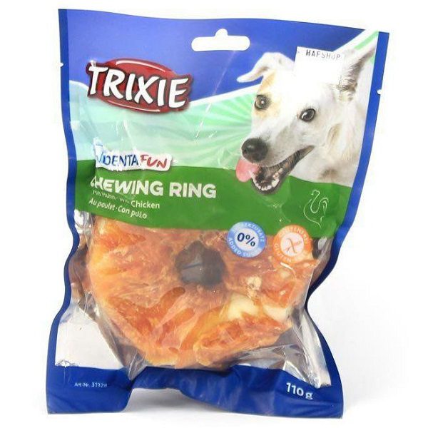 Trixie Denta Fun Chicken Chewing Ring (10cm) - for Dogs - HugglePets