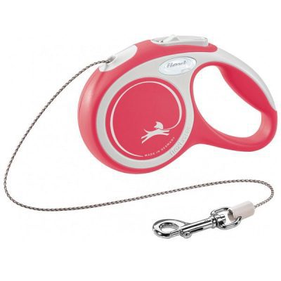 Flexi NEW Comfort Retractable Cord Dog Lead - Red, XS: 3 m