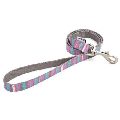 Ancol Made From Pink Candy Stripe Lead